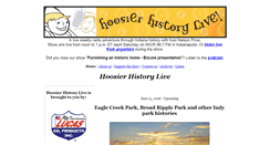 Desktop Screenshot of hoosierhistorylive.org