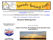 Tablet Screenshot of hoosierhistorylive.org